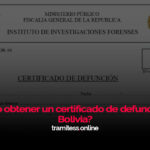 ¿Cómo obtener un certificado de defunción en Bolivia?