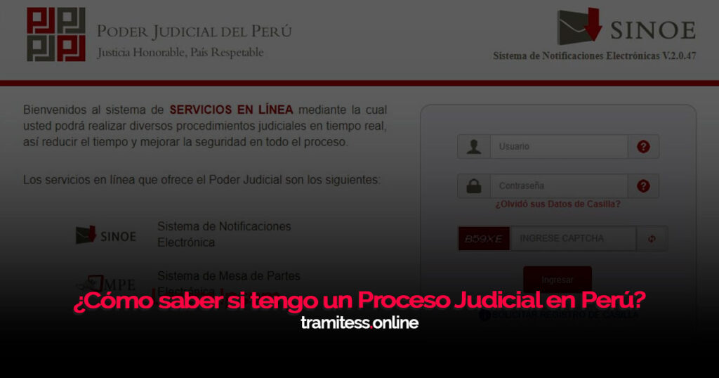 ¿Cómo saber si tengo un Proceso Judicial en Perú?